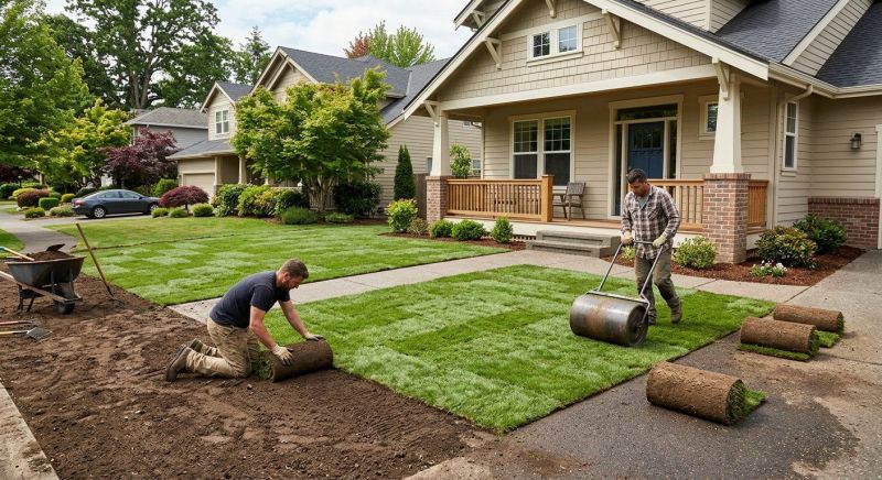 Yard Sod Installation in Rockwall, TX
