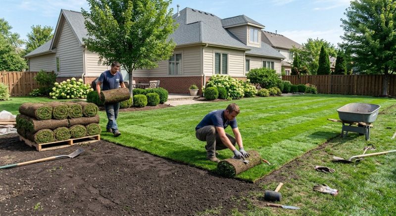 Yard Sod Installation in Aiken, SC
