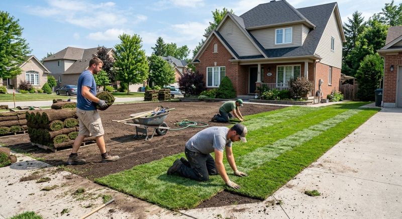 Yard Sod Replacement in Rockwall, TX